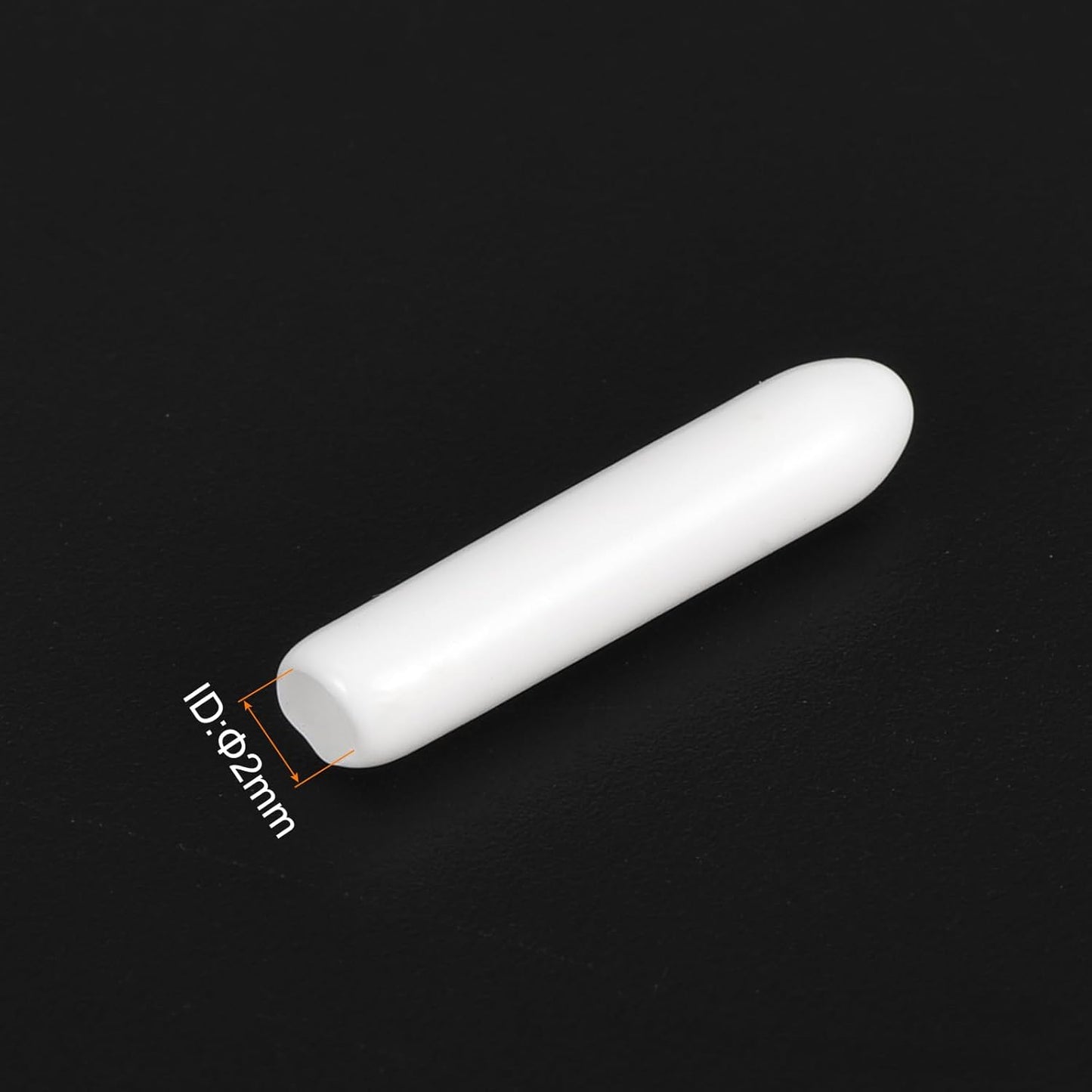 uxcell 20pcs Rubber End Caps 2mm ID Vinyl Round End Cap Cover Screw Thread Protectors White