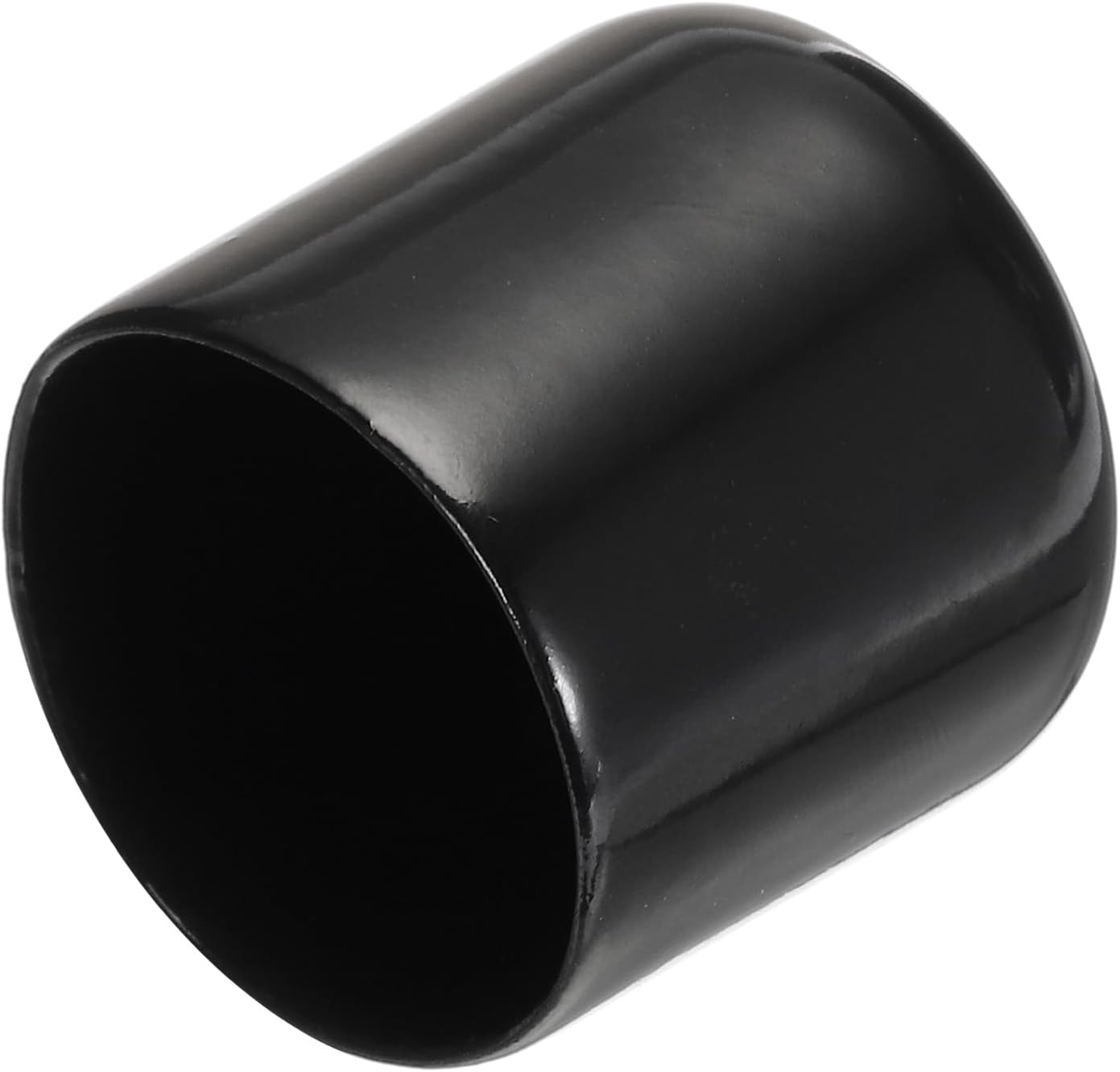 uxcell 20pcs Rubber End Caps 33mm ID Vinyl PVC Round Tube Bolt Cap Cover Screw Thread Protectors Black
