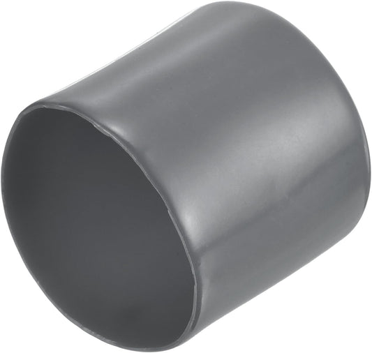 uxcell 20pcs Rubber End Caps 41mm ID Vinyl Round Tube Bolt Cap Cover Thread Protectors Dark Grey