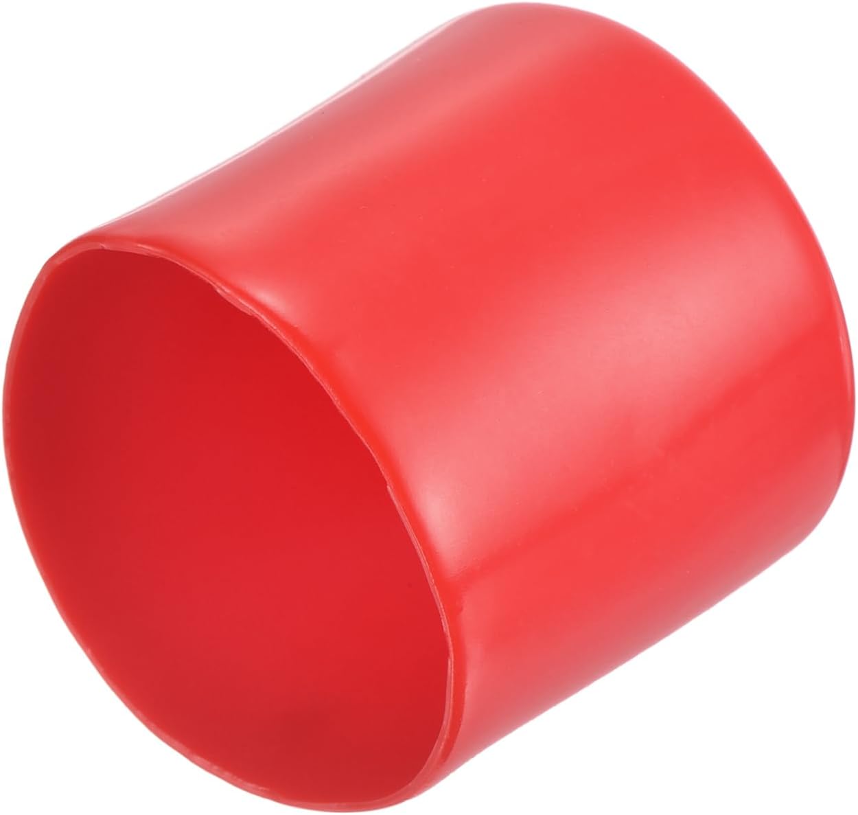 uxcell 20pcs Rubber End Caps 44mm ID Vinyl Round Tube Bolt Cap Cover Thread Protectors Red
