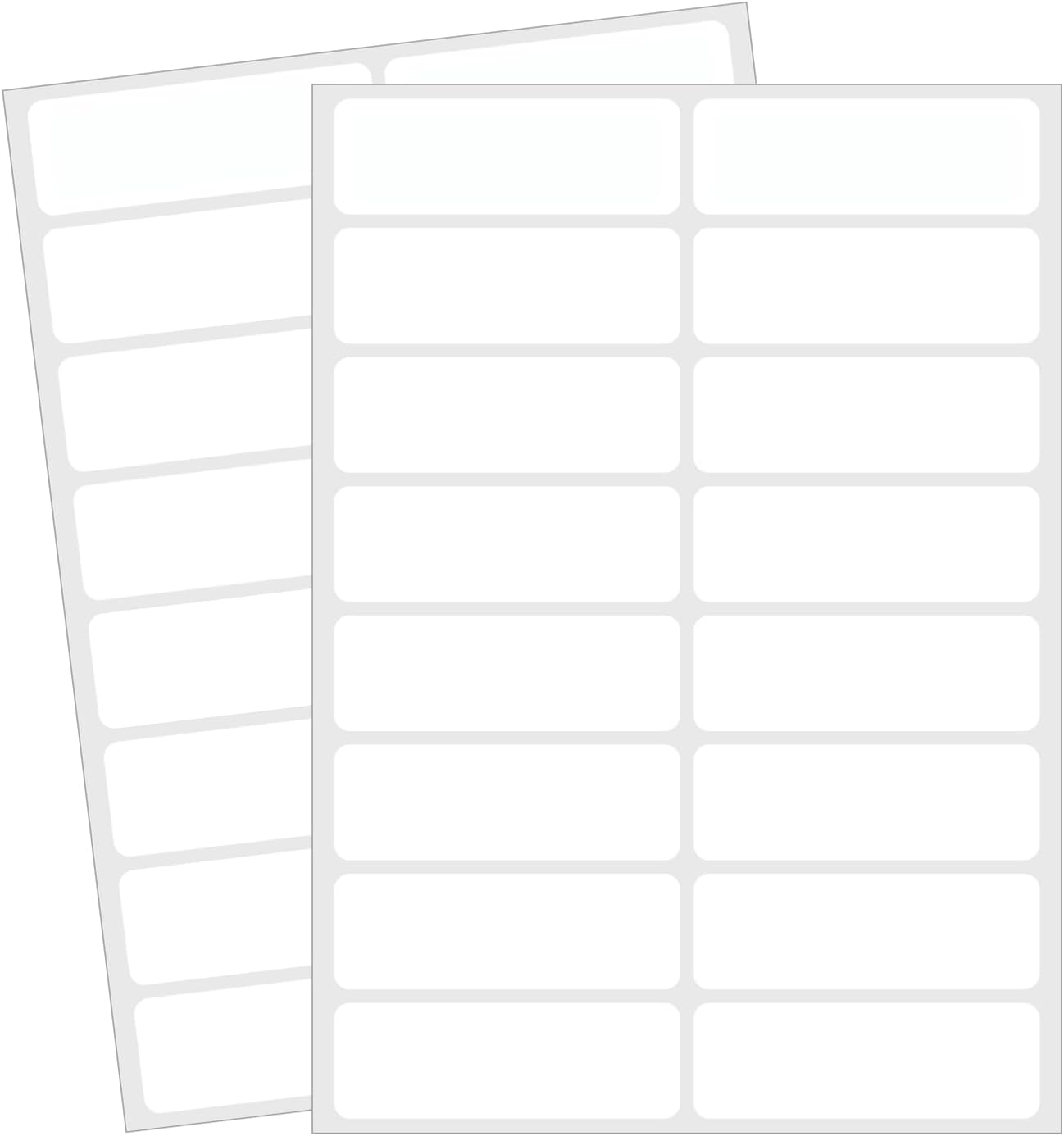 Blank Removable Labels, 1x3 Inch White Freezer Labels for Food Containers, Freezer Label to Write on/Waterproof/Easy Peel Off (240Pcs)