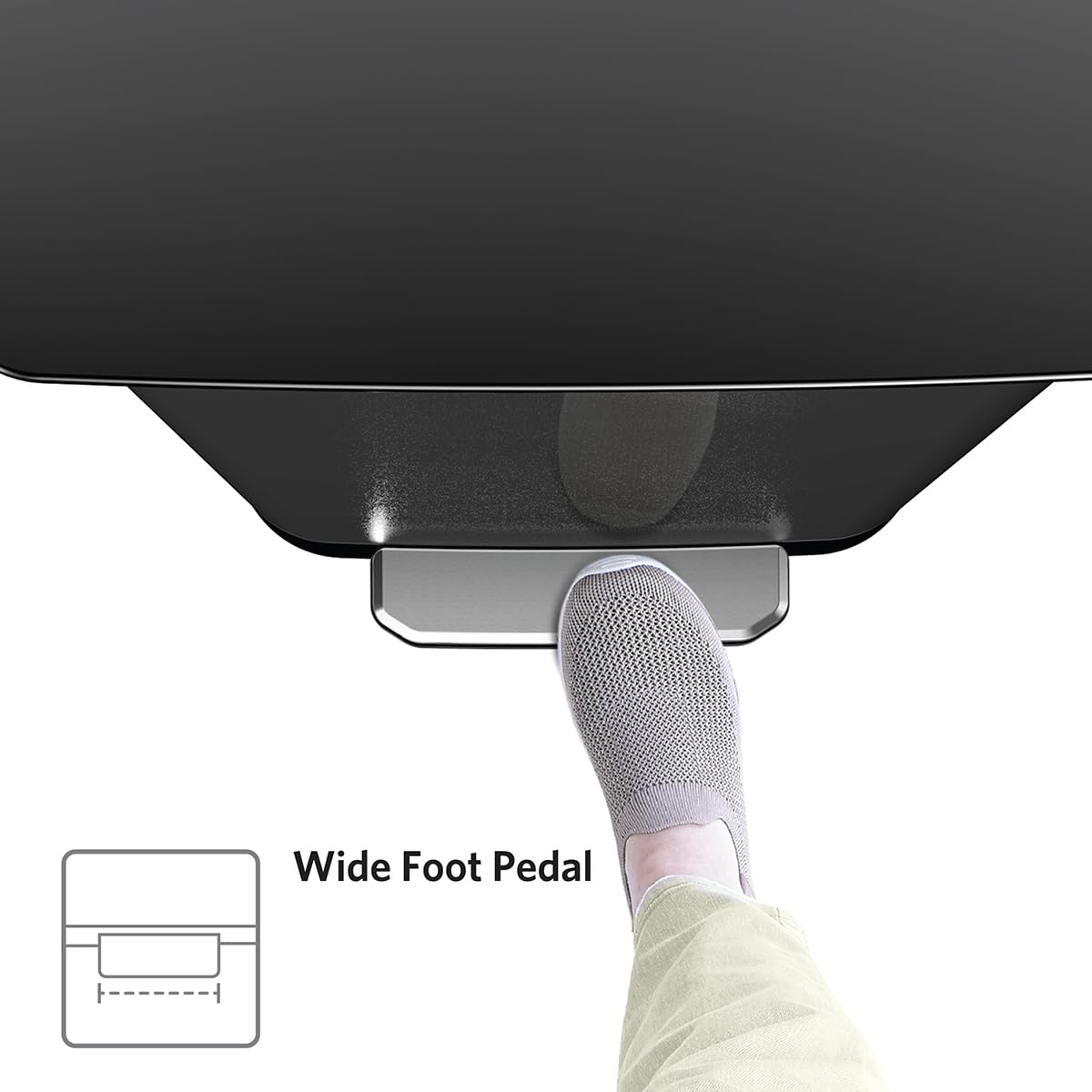 Glad Stainless Steel Step Trash Can, Series 2 with Clorox Protection - Large Black Kitchen Garbage Bin with Soft Close Lid, Foot Pedal and Waste Bag Roll Holder, 20 Gallon