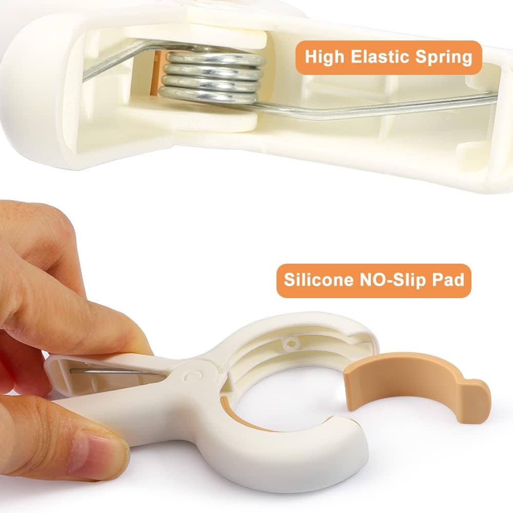 Beach Towel Clip, 3 PCS Cloth Pins, Quilt Drying Clip, Plastic Clothespins, Strong Grip Holder to Dry Laundry on Clothesline and Hanging Rack(Small)