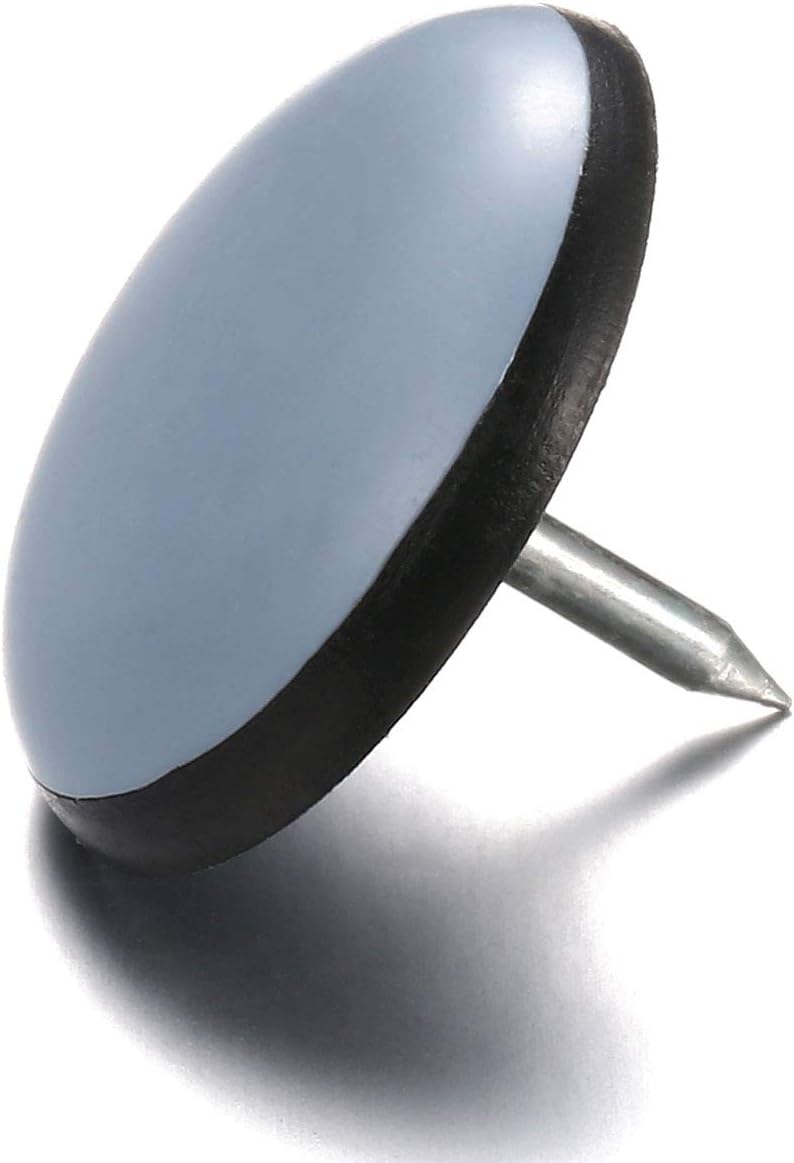 1" Nail on Furniture Sliders (24 Pack) - Furnigear Heavy Duty PTFE (Teflon) Chair Sliders Glides Wooden Furniture Movers Move Your Furniture Easily & Safety - Best Chair Leg Floor Protectors