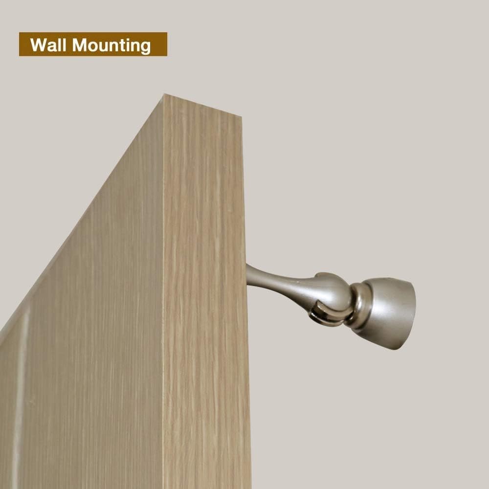 Magnetic Door Stop, Magnetic Door Catch, Door Holder, Door Stops, Wall Mounted, Floor Mounted, Door Banging Prevention (White, Small x 2pack)