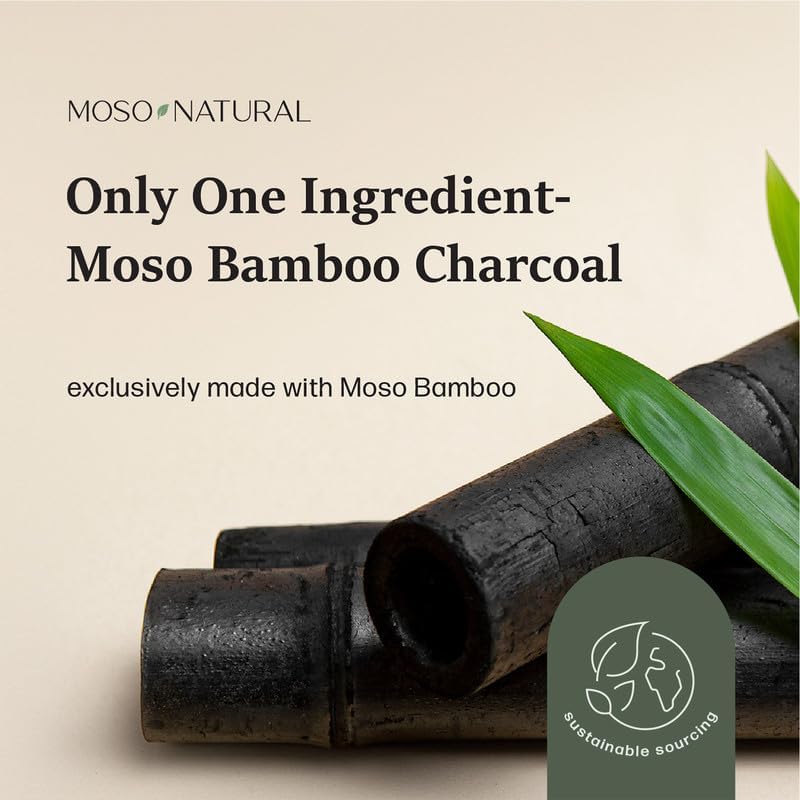 Moso Natural Air Purifying Bag 600g, Premium Bamboo Charcoal Odor Absorber, Room Deodorizer for Large Spaces, Bedroom, Kitchen, Basement, Pet Odor Eliminator for Home, 21oz Charcoal Bags (2 Pack)