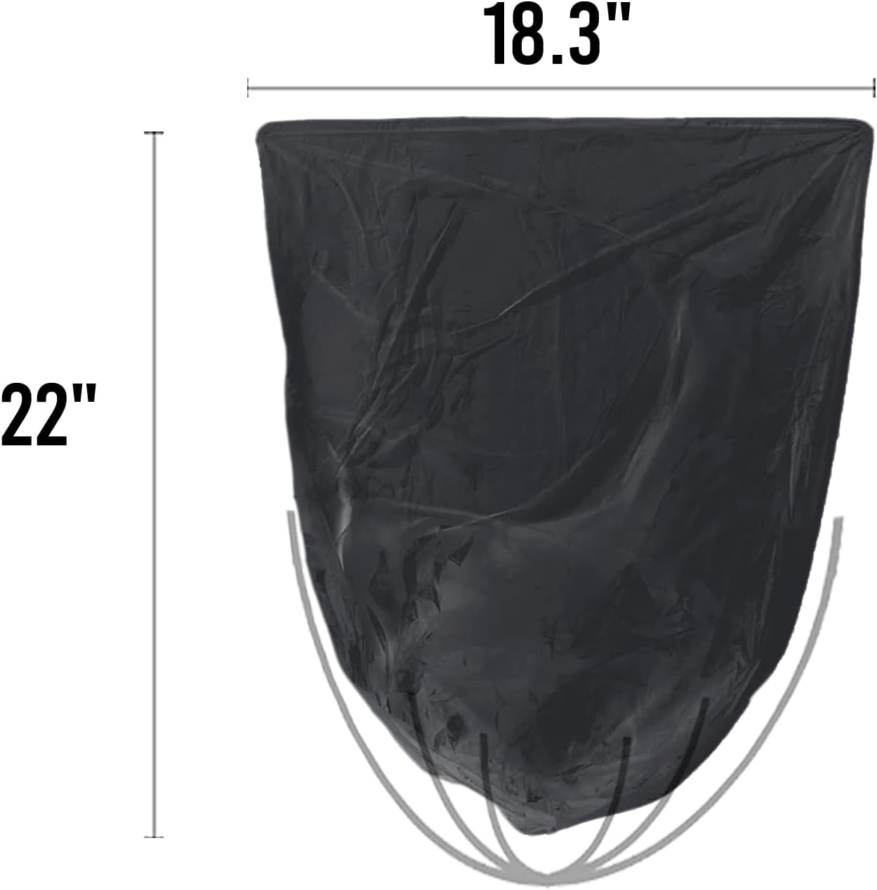 2-4 Gallon Trash Bags, 1000 Count Bulk Value Pack, Black Garbage bags, Small Trash Can Bin Liners for Bathroom, Office, Industrial, Commercial, Janitorial, Municipal, Recycling