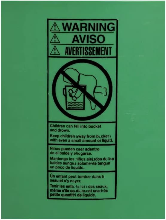 House Naturals 5 Gallon Buckets pails with Screw on Airtight Black Lids - Food Grade - BPA Free -(Pack of 3) Made in USA