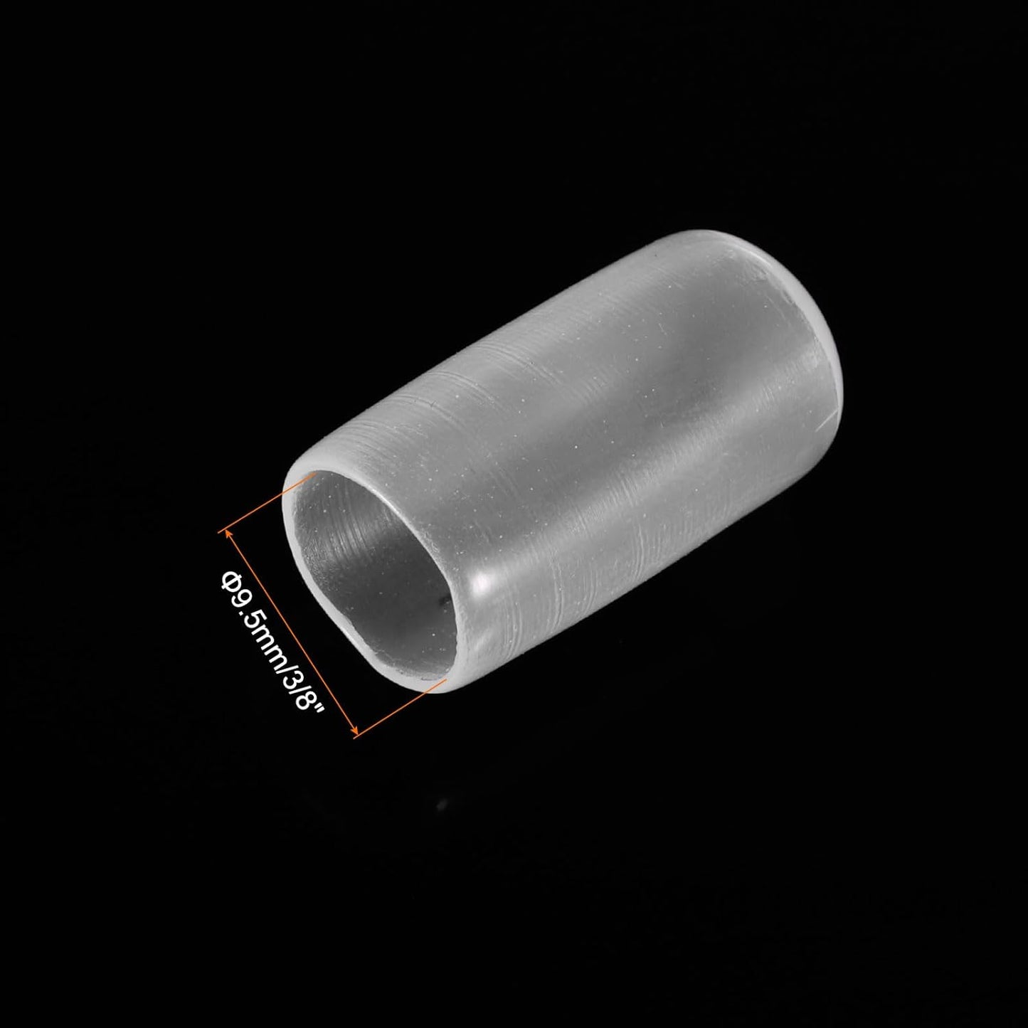 uxcell 20pcs Rubber End Caps 9.5mm(3/8") ID Vinyl PVC Round Tube Bolt Cap Cover Screw Thread Protectors Clear