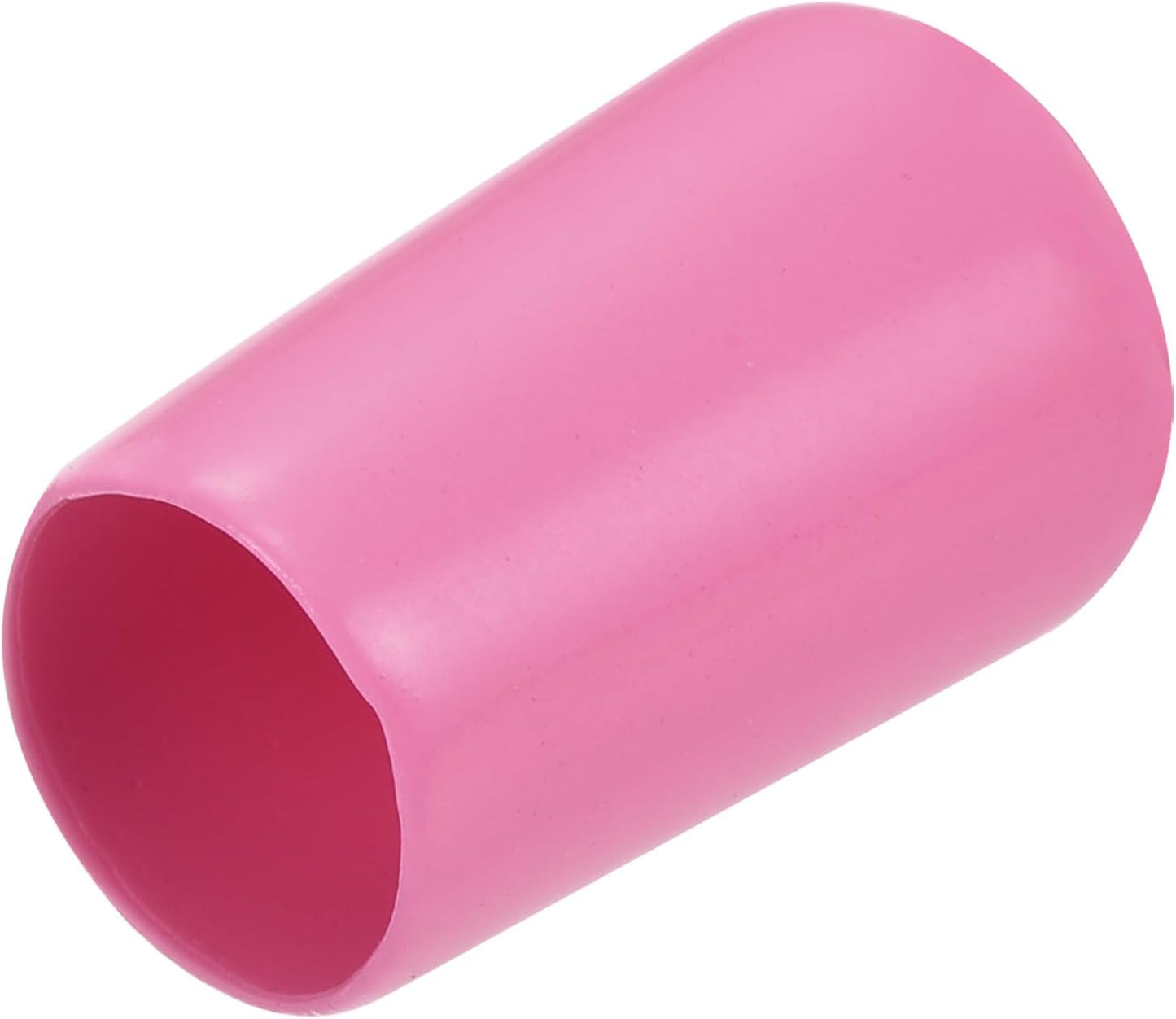 uxcell 20pcs Rubber End Caps 12mm(1/2 inch) ID Vinyl PVC Round Tube Bolt Cap Cover Screw Thread Protectors Pink