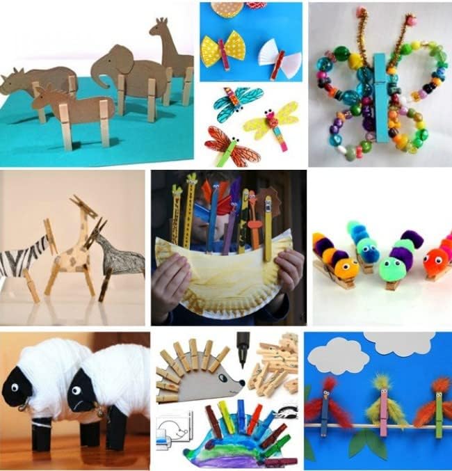 1.9 Inch Black Wooden Clothespins for Pictures Halloween DIY Art Crafts Clothesline Clips Laundry with Jute Twine Pack 50