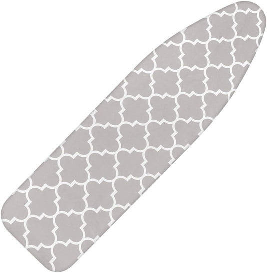 Ironing Board Cover and Pad 15x54 Inch Standard Ironing Board Cover with Elastic Edge and Hook and Loop Fasteners Scorch and Stain Resistant Cotton Ironing Covers with Thick Padding
