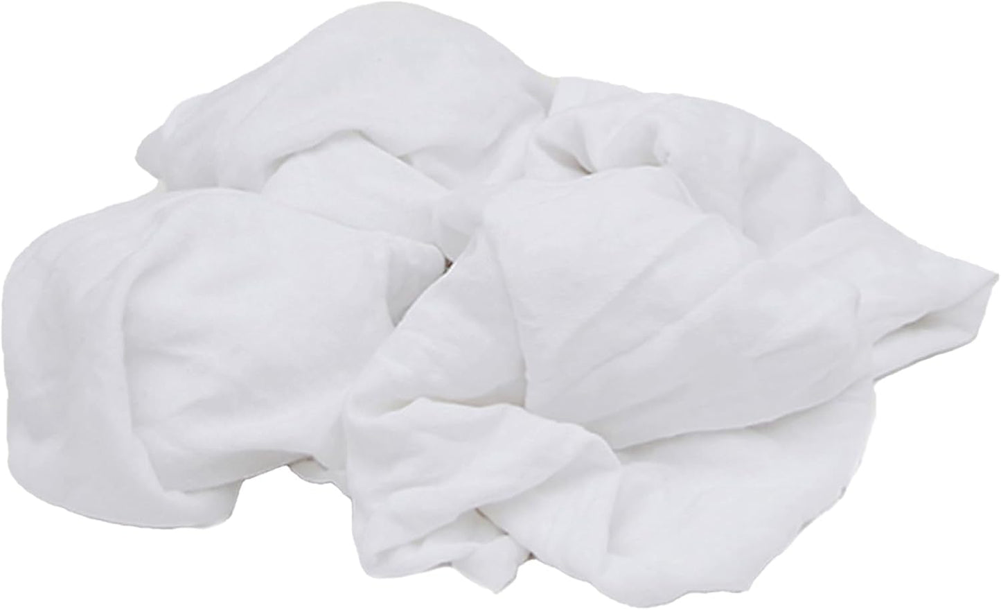 Premium White T-Shirt Cleaning Rags (25 lbs. Box) – White Cotton Rag for Cleaning, Staining, Painting, Oil, Grease & Dust Removal – Shop Rags Bulk for Multipurpose use