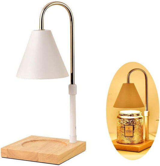 RUIWAN Essential Oil Diffuser Aromatherapy Melting Wax Lamp,Electric Wax Burner Dimmable Wax Melter,Night Light Aroma Decorative Lamp for Home Office Bedroom Living Room Gift, White (EOD01)