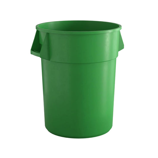 55 Gallon Green Round Commercial Trash Can