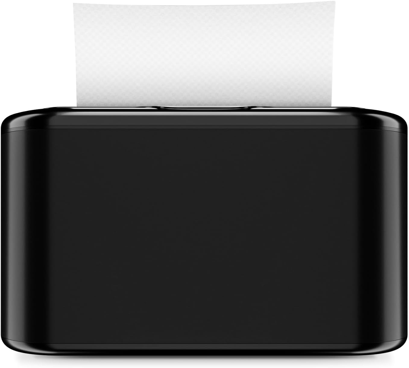Multifold Paper Towel Dispenser Countertop, Hand Towel Dispenser for Bedroom, Bathroom, Kitchen, Toilet (Black)