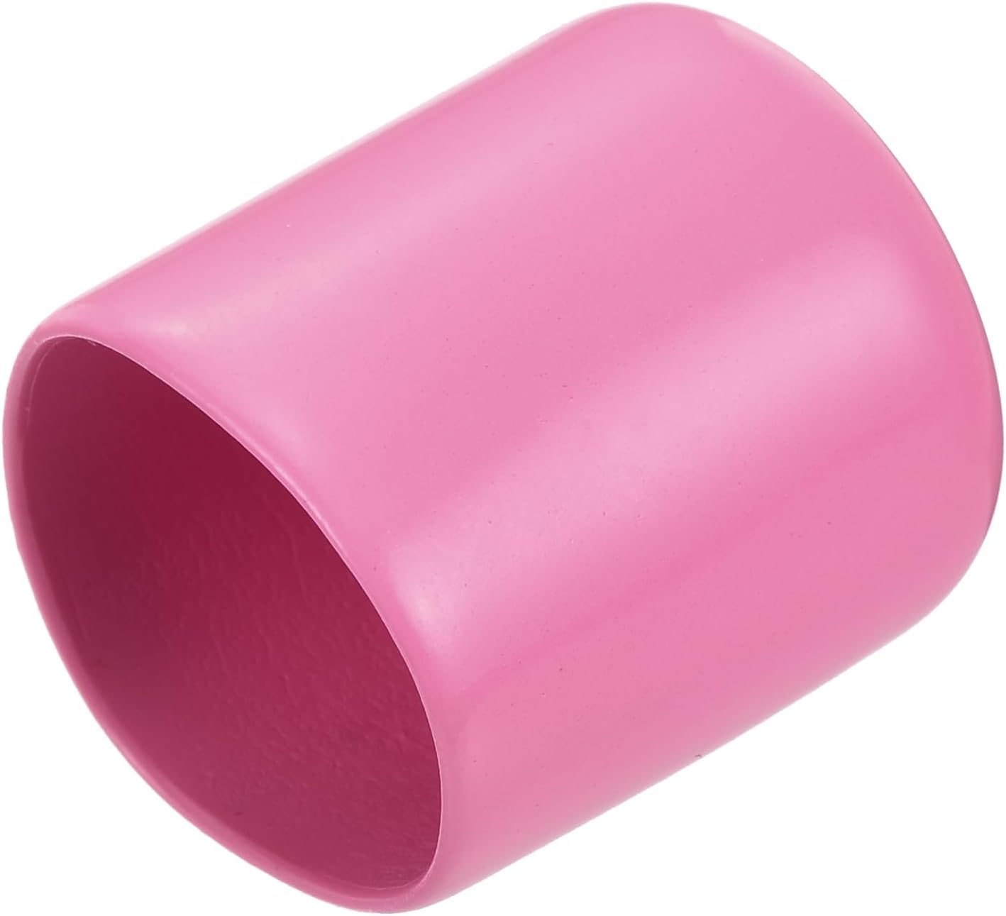 uxcell 20pcs Rubber End Caps 22mm(7/8 inch) ID Vinyl PVC Round Tube Bolt Cap Cover Screw Thread Protectors Pink
