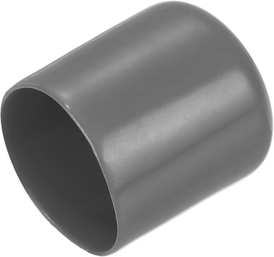 uxcell 20pcs Rubber End Caps 23mm ID Vinyl PVC Round Tube Bolt Cap Cover Screw Thread Protectors Dark Grey
