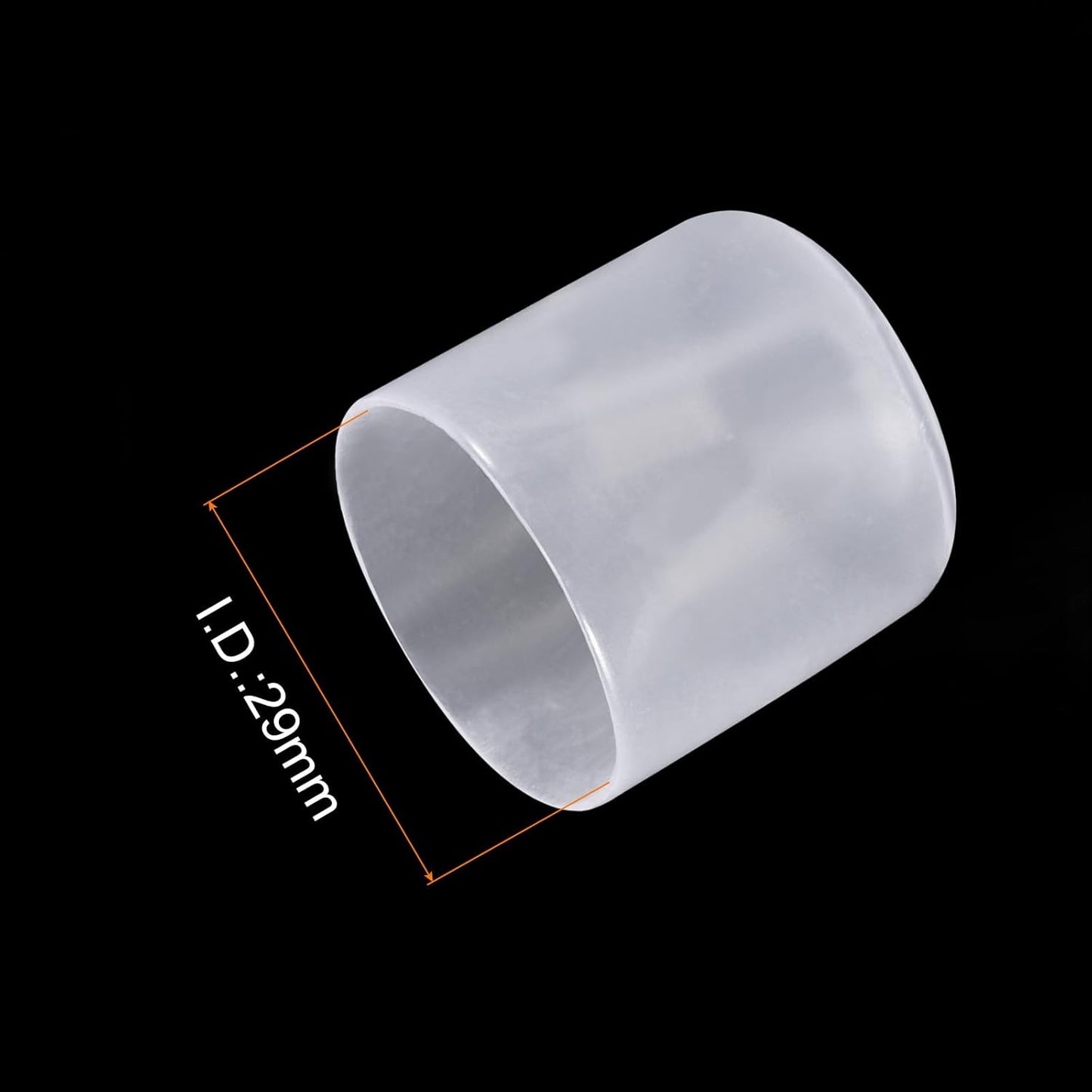 uxcell 20pcs Rubber End Caps 29mm ID Vinyl PVC Round Tube Bolt Cap Cover Screw Thread Protectors Clear