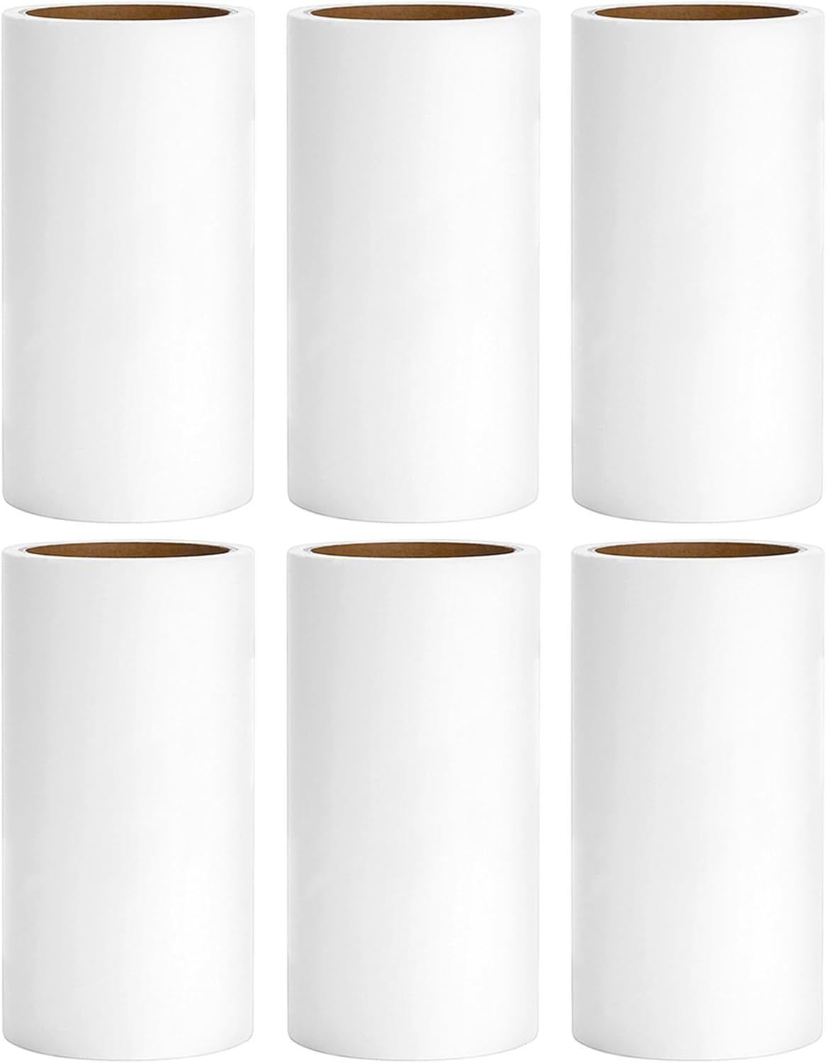 4 inch Lint Roller Refills Compatible with Evercare Extra Sticky Pet Lint Roller Replacement Refills 60 Sheets Each Roll 6-Pack 360 Sheets Total (1 1/2'' Inside Dia.)