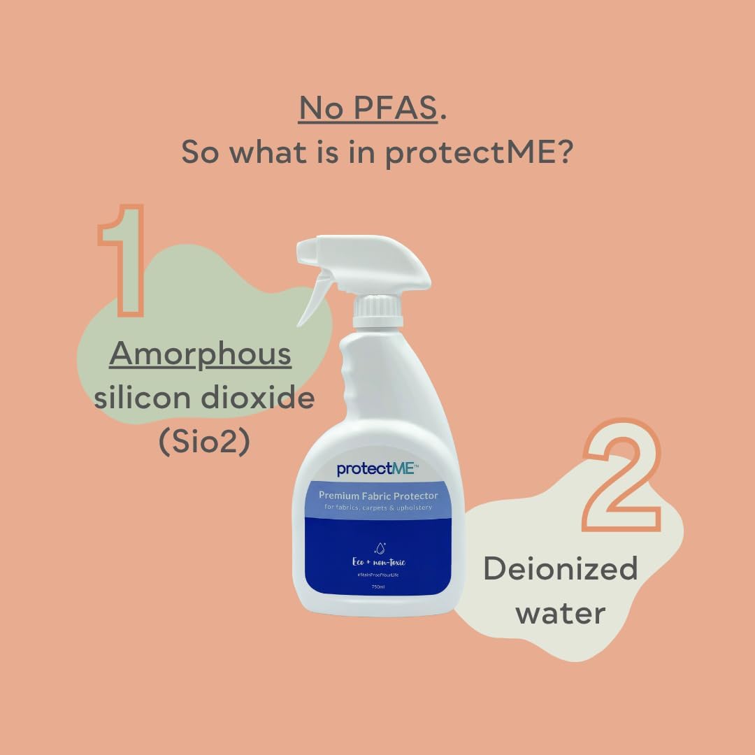 Fabric Protector and Stain Resistant Spray - Upholstery Fabric Spray for Stain Guard for Carpet, Shoes, Couch, Sofa - Non Toxic, Water Based Furniture Protector - 84.5 Fl. Oz.