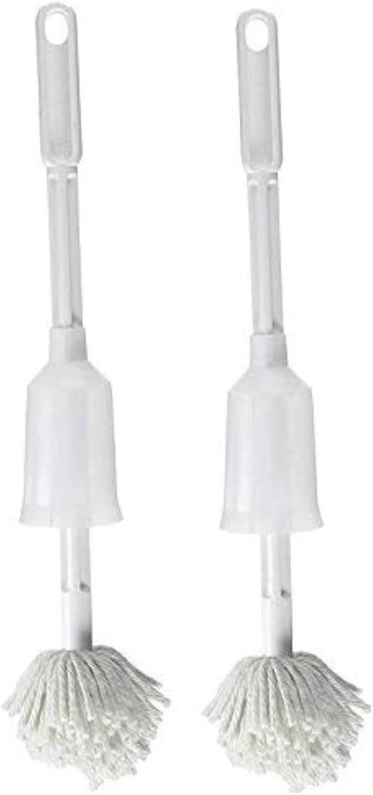 Fuller Brush Toilet Bowl Cleaner Brush – Antimicrobial Toilet Swab with Soft Non-Scratch Head, Long Handle, Deep Cleaning Under Rim (Pack of 2)