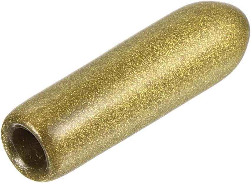 uxcell 20pcs Rubber End Caps 1/8"(3mm) ID Vinyl Round Tube Bolt Cap Cover Thread Protectors Gold