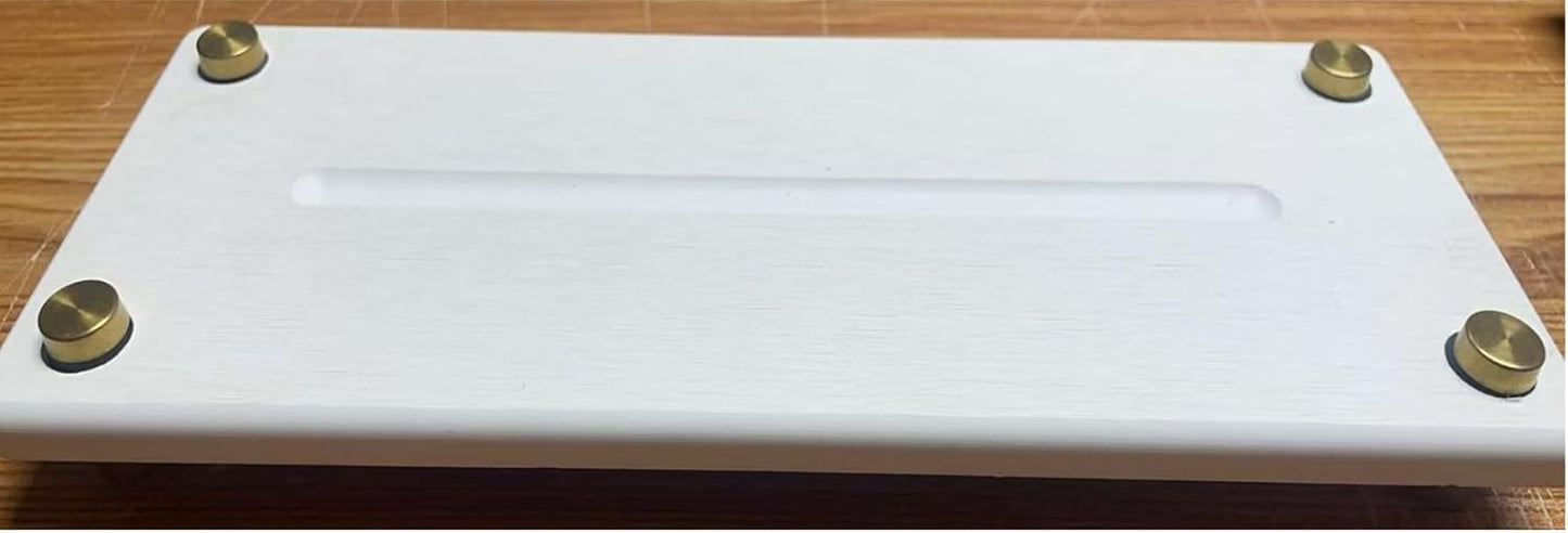 Water Absorbing Stone Sink Caddy Kitchen Sink Organizer Tray, Diatomite Bathroom Counter Tray, Gold Faucet Drying Mat Coaster Soap Dish Rack Riser Dispenser Sponge Holder, White 12.5" x 4.5"