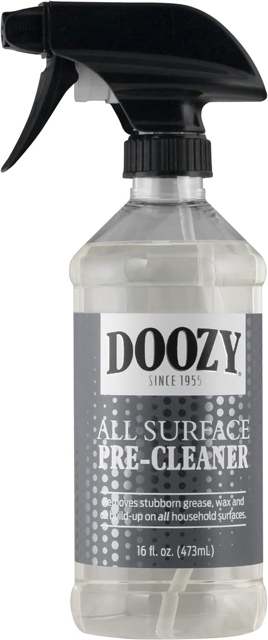 Doozy All Surface Pre-Cleaner - Pre Treatment to Easily Remove Built Up Grease, Grime, Dirt, Wax & Oil on Furniture, Wood, Glass, Plastic, Metal, Ceramic & Household Surfaces - 16 Ounce