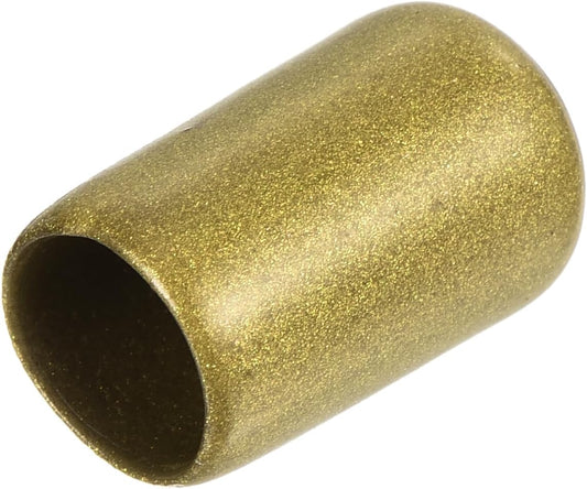 uxcell 20pcs Rubber End Caps 8.5mm ID Vinyl Round Tube Bolt Cap Cover Thread Protectors Gold