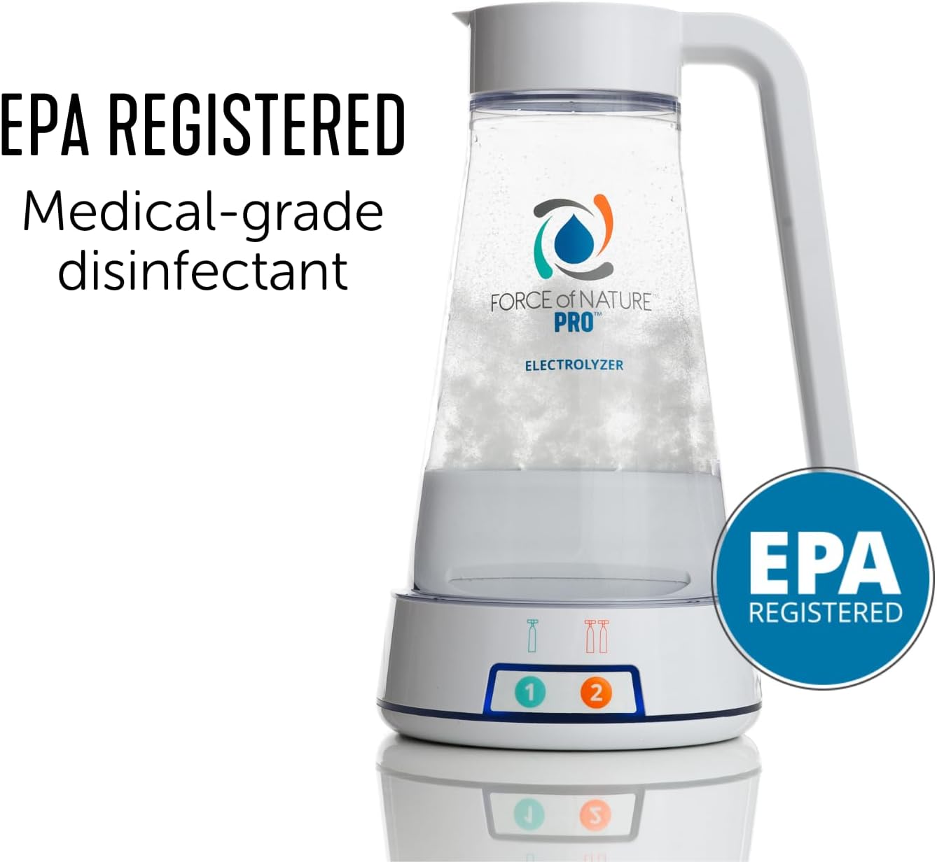 Force of Nature Multi-Purpose Cleaner, Disinfectant & Deodorizer | Kills 99.9% of Germs (Pro Kit (Commercial Use) & 10 Capsules (10mL each))