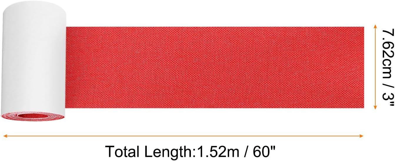 Repair Patches Repair Tape Self-Adhesive DIY Repair Patch Linen Gear Patch for Sofa, Furniture, Chair, Clothing,Tents,3x60 Inch,Red