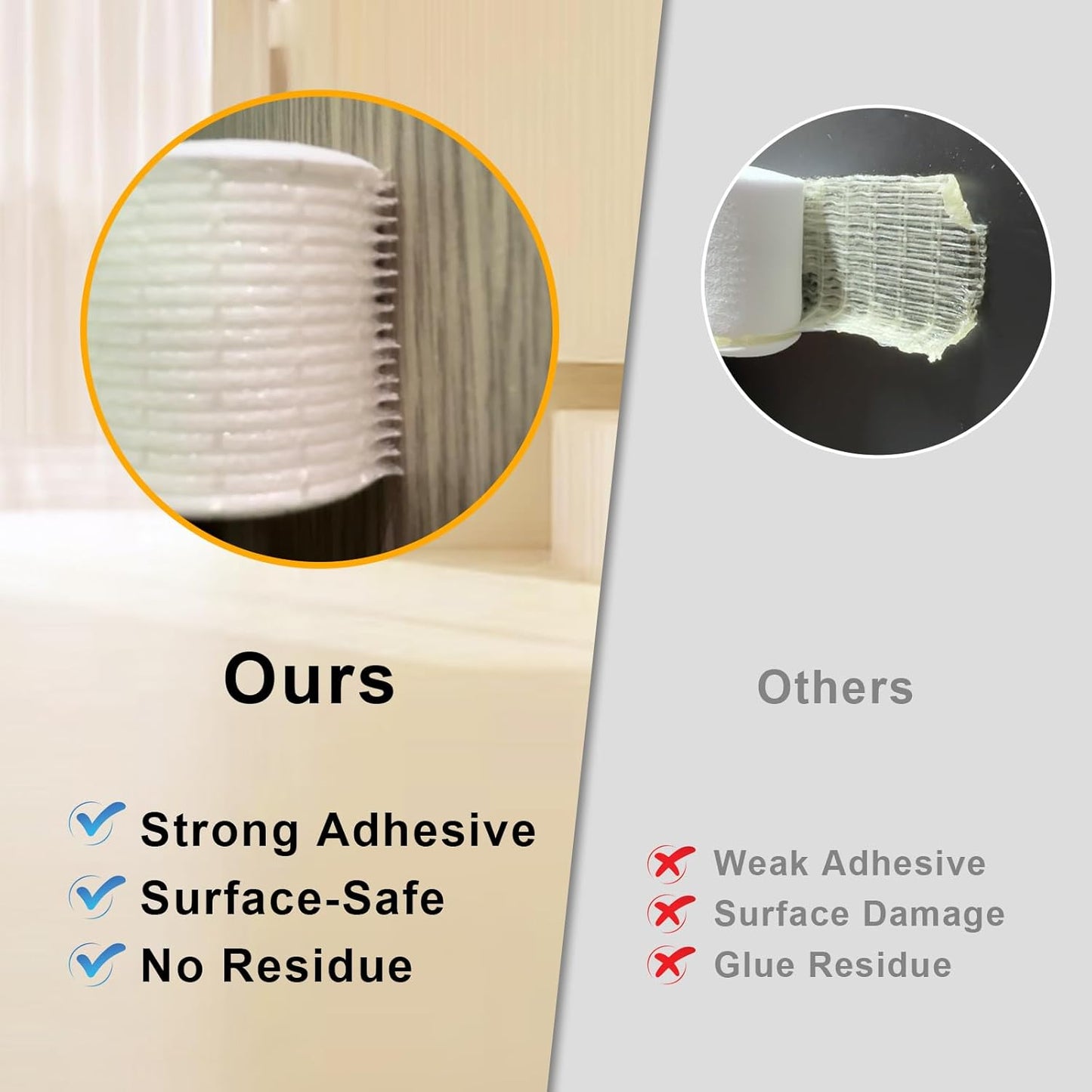 High Density Foam Weather Stripping Door Seal Strip, Insulation Tape Roll for Insulating Door Frame, Window, Air Conditioner, Strong Self Adhesive Sealing Weatherstrip (3 in x 1/4 in x 10 Ft)