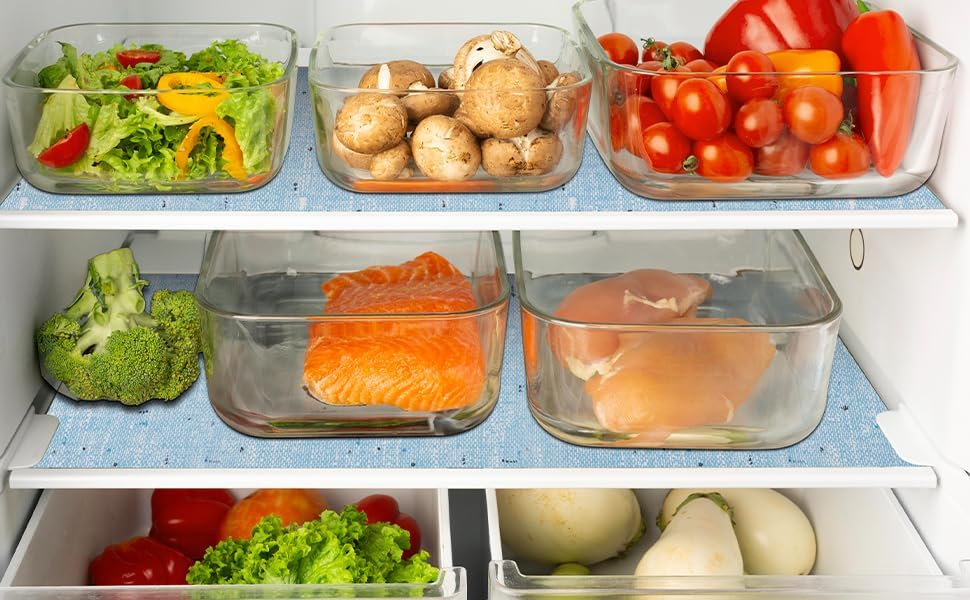 Shelf Liner 18" W x 96" L Cabinet Liners Non Adhesive, Drawer Liners Non Slip Kitchen Mat Waterproof Oil-Proof for Kitchen Cabinet, Shelves, Refrigerator, Storage, Easy to Trim