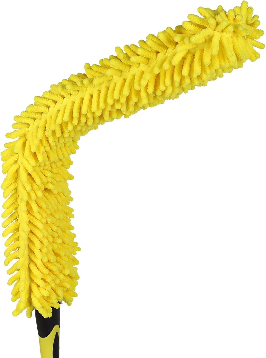 Flexible Fan Blade Cleaner Chenille Duster, Washable Hand Duster for High Ceiling, Removable & Bendable Brush Head Fits All Extension Poles with Standard US Acme Thread (Pole Sold Separately)