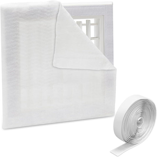 UCINNOVATE MERV 13 Air Vent Filters, 39"x90" Electrostatic Vent Filter Kit with 125" Installation Tape, 24.7 Ft² Cut to Size AC Filter Material for Floor Home Ceiling HVAC