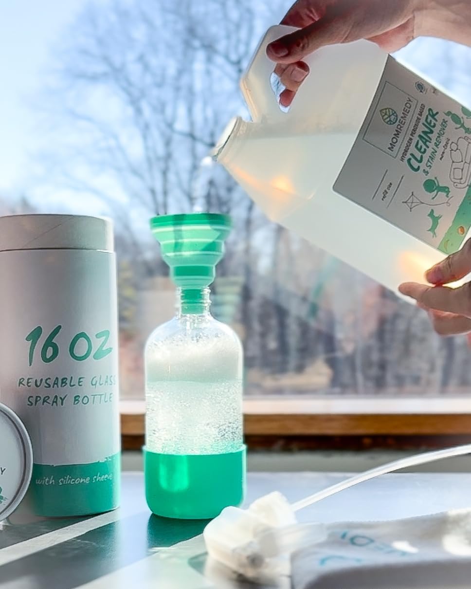 MOMREMEDY Hydrogen Peroxide All Purpose Cleaning Spray | Multipurpose Home Cleaner | Fabric and Laundry Stain Remover | All Surface Kitchen and Bathroom | Non Toxic