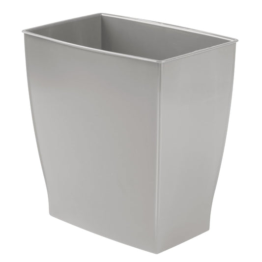 iDesign Small Bathroom Trash Can, Ideal for Primary and Guest Bathroom or Office, Gray, Made in USA
