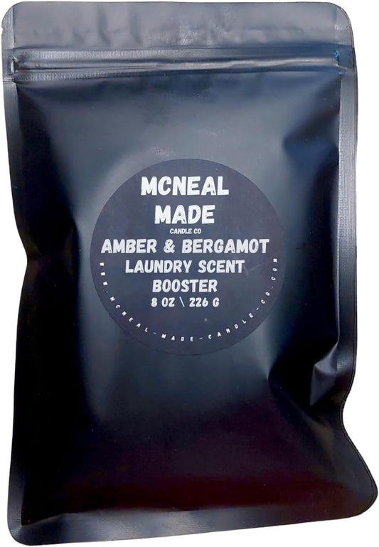 Luxury Laundry Scent Booster Perfume Fragrance Scented Amber & Bergamot (8 oz)