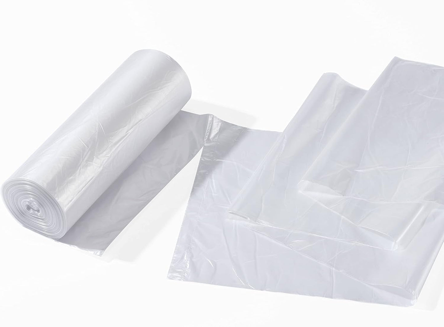 TYPLASTICS 20-30 Gallon Clear Trash Can Liners - 30" x 37" - High Density Garbage Bags - Case of 500 - Multipurpose for Office, Outdoor, Recycling, Industrial and Commercial