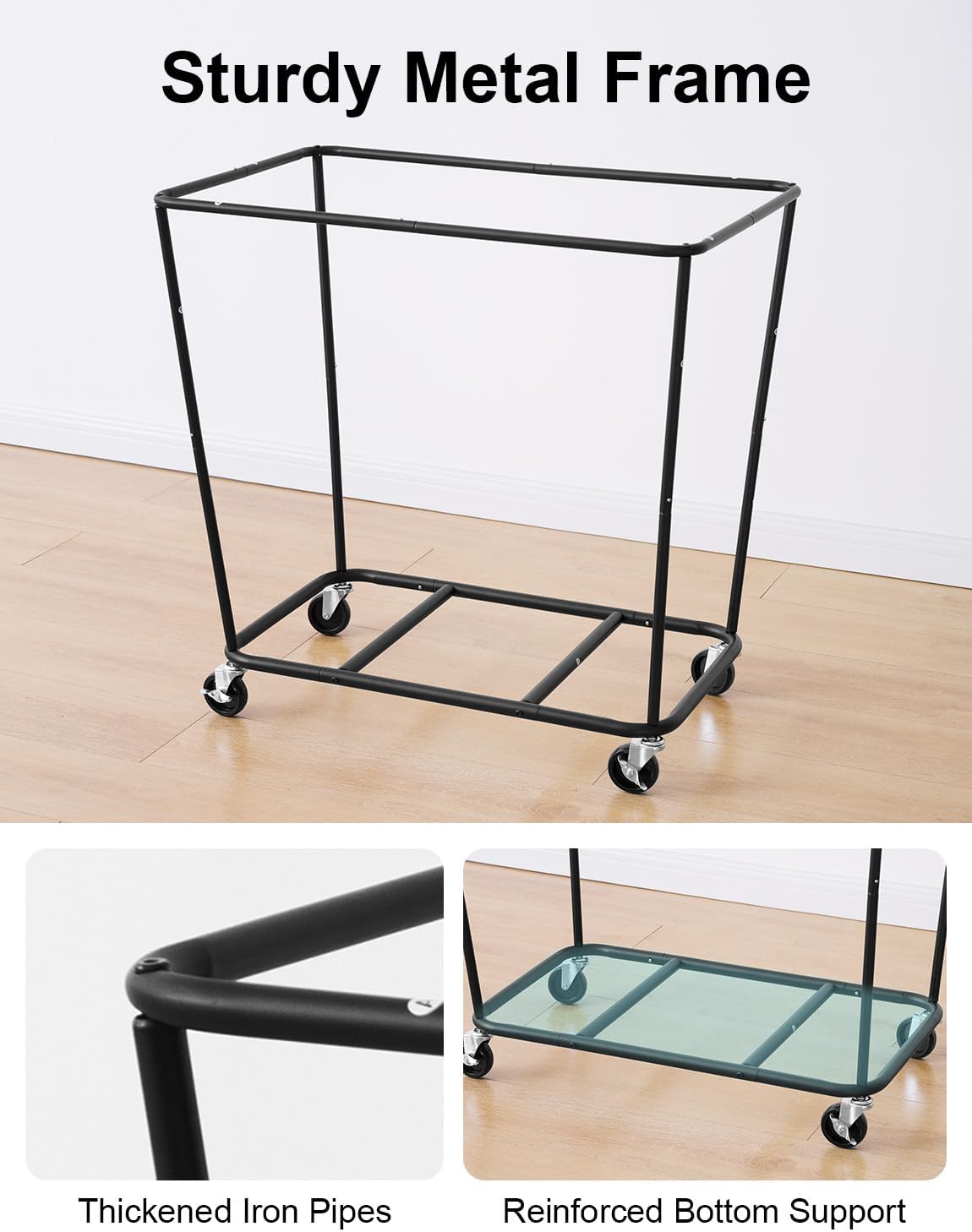 StorageWorks 320L Laundry Basket with Wheels, Extra Large Rolling Hampers for Clothing Organizer, Dirty Clothes Basket for Hotel, Home, Closet, Dorm, Beige