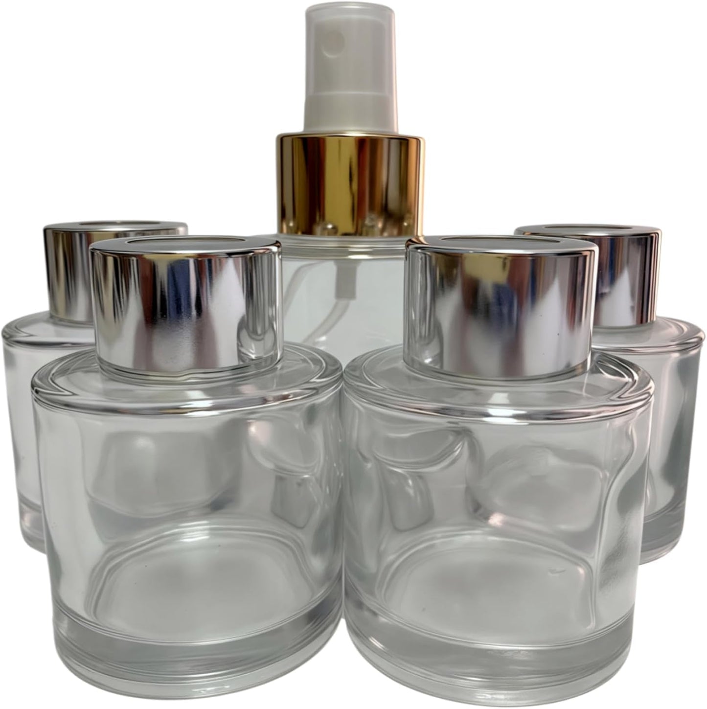 5 Pcs Reed Diffuser Bottle，50ml（1.7oz） Suitable for Household use，Reed Diffuser Base for Permanent Diffusion of Essential Oil or Spray,Cute Small Bottle Suitable for Small Spaces