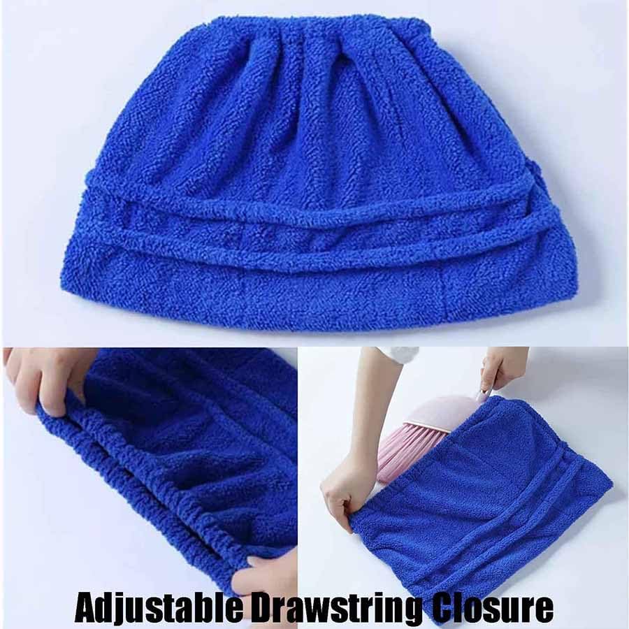 Icexeco Lazy Broom Cover Cloth, Multifunctional Lazy Brooms Cover, Washable Reusable Microfiber Broom Sweeping Refill, Wet & Dry Dual Use, Washable Mop Covers (4PCS-Brown)