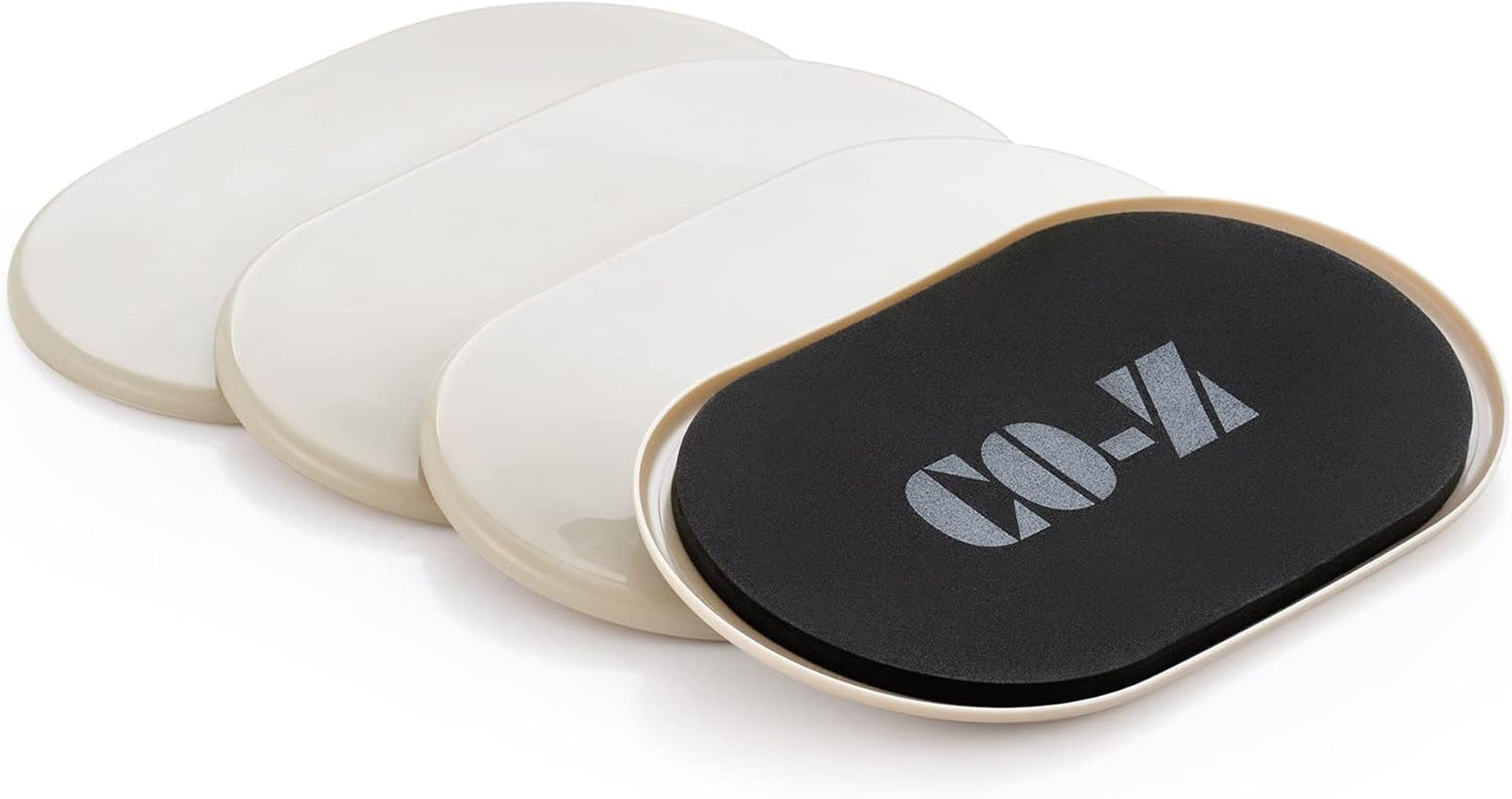 CO-Z Large Furniture Sliders - 4 Pack, 6" x 9 1/2" Oval Reusable Furniture Sliders for Carpet, Heavy-Duty Furniture Gliders Movers for Hardwood Floors, Plastic Moving Pads for Heavy Furniture