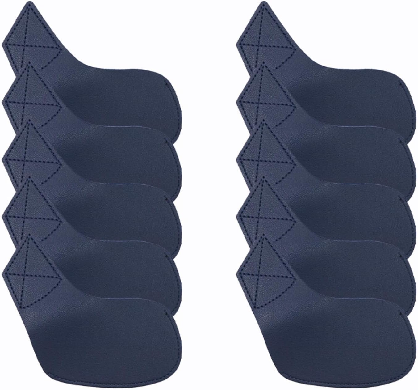 I Golf Iron Headcovers 10pcs PU Fit Both Right-Handed Clubs Golf Club Protector for Titleist Callaway Ping Taylormade Fit More Brands Golf Iron.