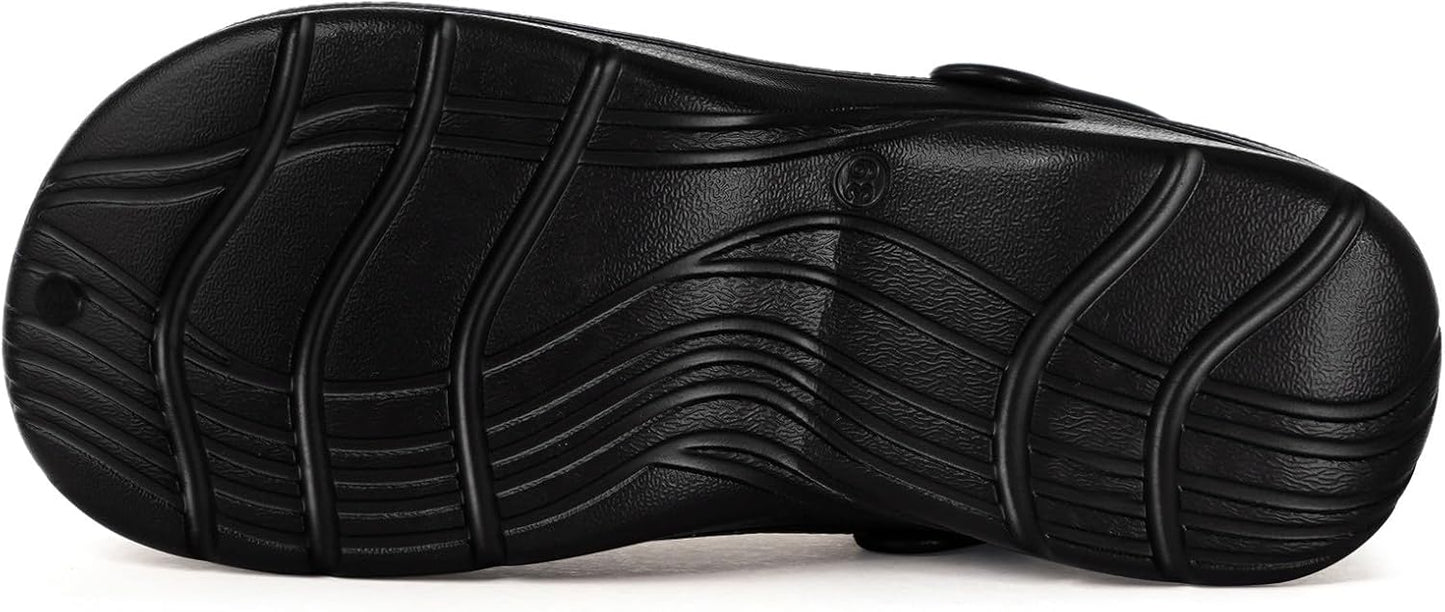 Womens Mens Fur Lined Clogs Waterproof Garden Shoes Winter Warm Fleece Lining Fuzzy House Home Slippers Indoor Outdoor Mules