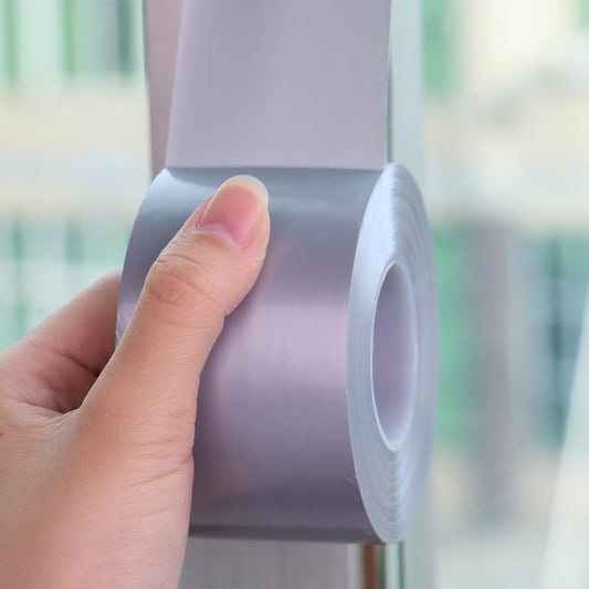 Window Insulation for Winter Weather Sealing Tape 2 Inch x 50 Yards Weather Stripping Residue Free Draft Isolation Sealing Film Tape for Shower Glass Gaps and Doors Windows Gray