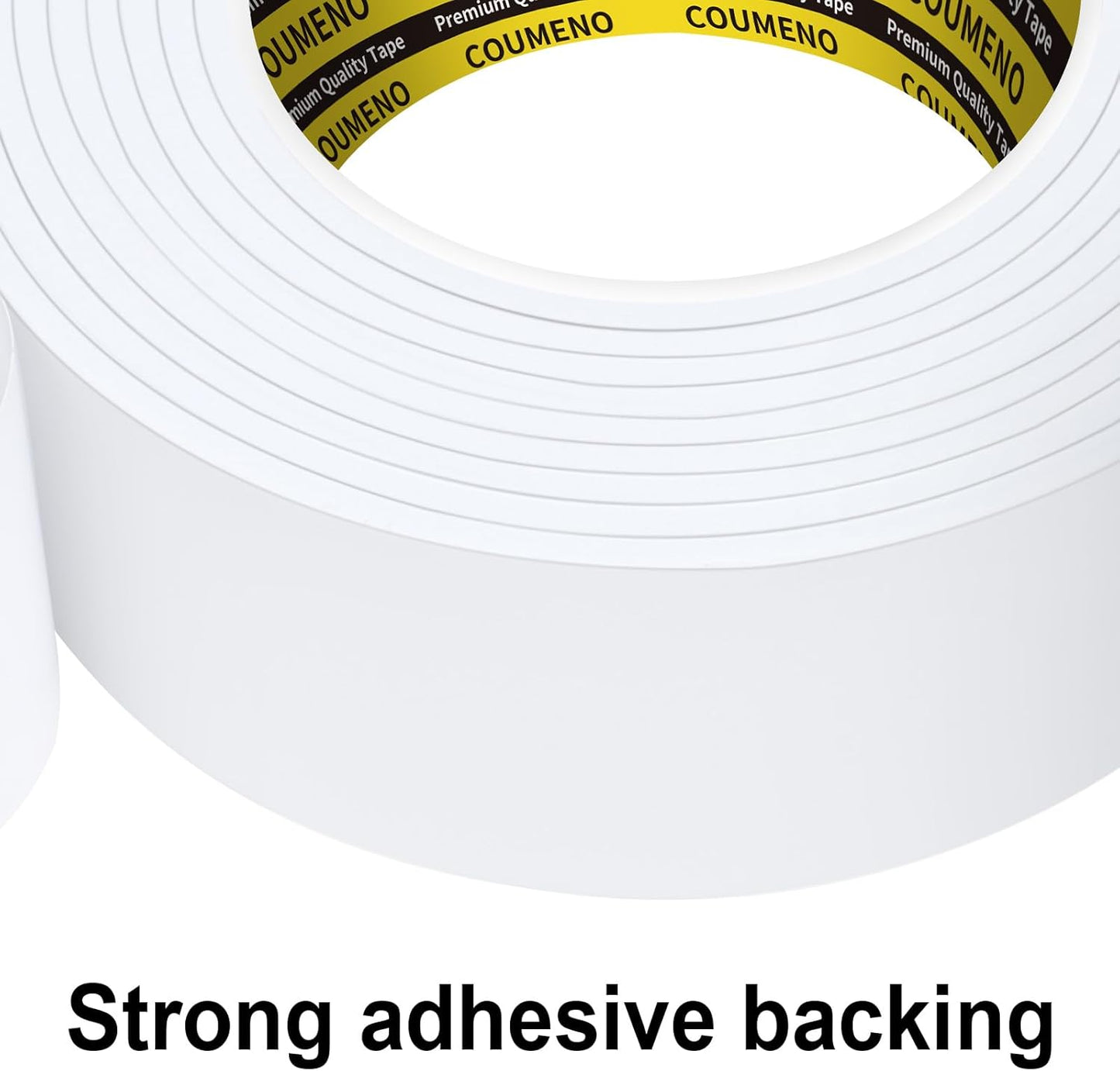 Single-Sided Adhesive White Foam Tape (EVA Material), Single-Sided Sealing Foam pad Sponge Tape for Window Waterproofing, self-Adhesive, Suitable for Sealing Doors and Windows 1.2inX9.84FT