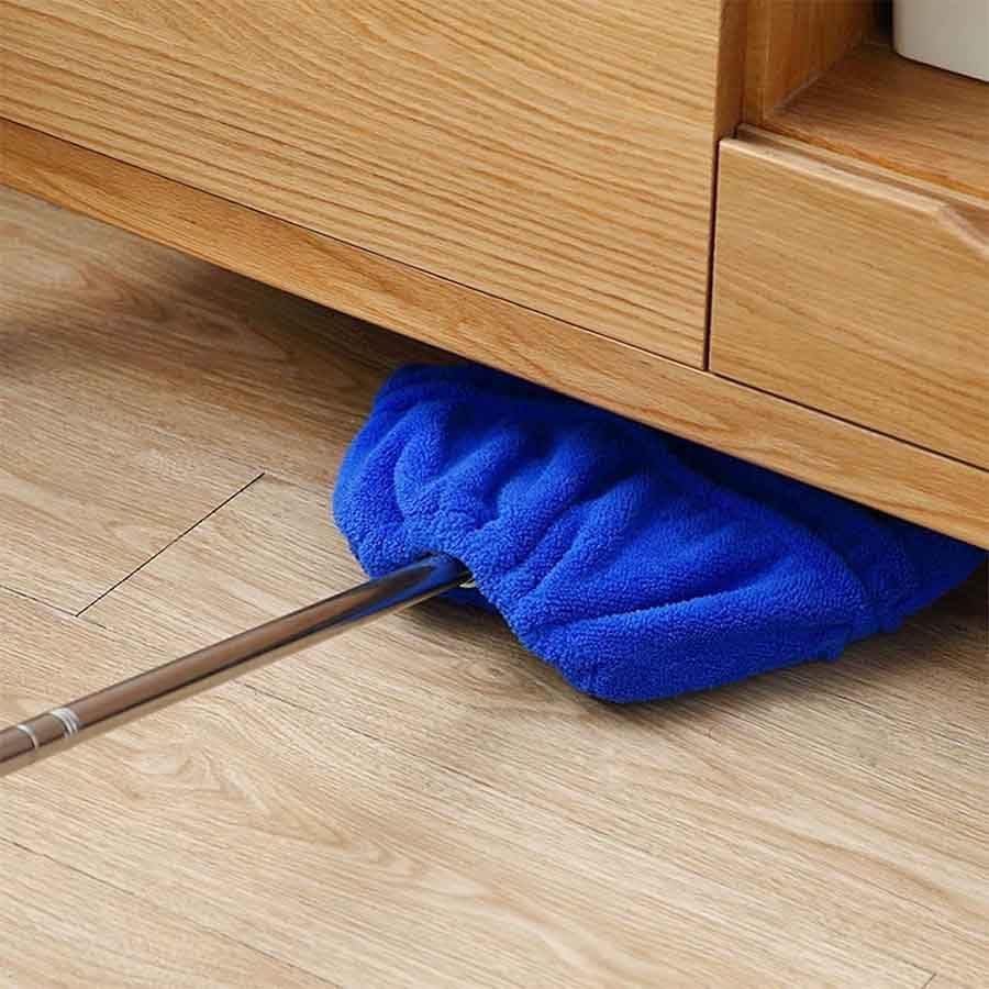 Icexeco Lazy Broom Cover Cloth, Multifunctional Lazy Brooms Cover, Washable Reusable Microfiber Broom Sweeping Refill, Wet & Dry Dual Use, Washable Mop Covers (4PCS-Violet)