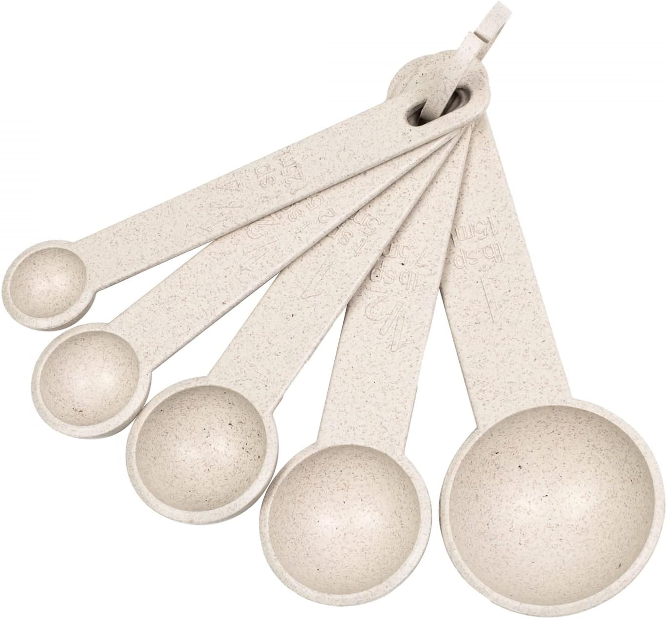 Beille Cream Wheat Straw Measuring Cups Spoons Set Cooking Baking Tools 10pc